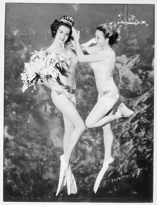 Framed Print : Performers in Water Framed Print : Performers in Water
