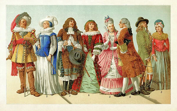 Period costume 17th - 18th century Europe