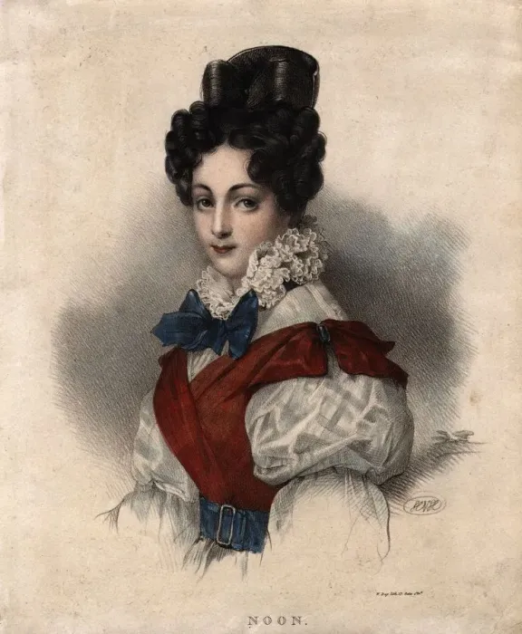 Framed Print : Period Hairstyle Framed Print : Period Hairstyle