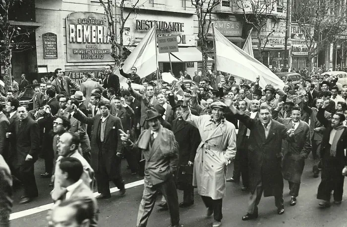 Framed Print : Peronists Parade Through Buenos Aires Framed Print : Peronists Parade Through Buenos Aires