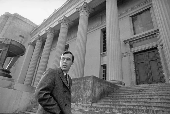 Framed Print : Perry Russo Walking up Court Steps Framed Print : Perry Russo Walking up Court Steps