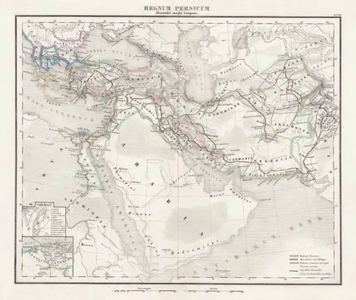 Framed Print : Persian Empire (c. 400 BC), steel engraving, pubolished in 1861 Framed Print : Persian Empire (c. 400 BC), steel engraving, pubolished in 1861