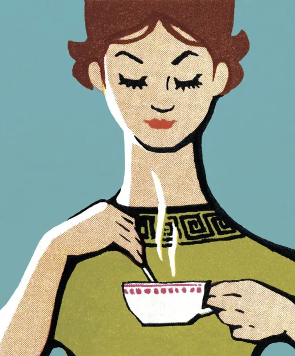 Framed Print : Person Drinking Hot Beverage Framed Print : Person Drinking Hot Beverage