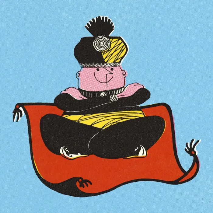 Framed Print : Person Riding a Magic Carpet Framed Print : Person Riding a Magic Carpet