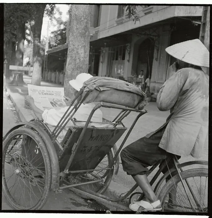 Framed Print : Person Riding in a Velo-Taxi Framed Print : Person Riding in a Velo-Taxi