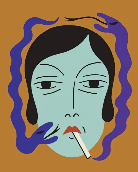 Framed Print : Person Smoking Snakes Framed Print : Person Smoking Snakes