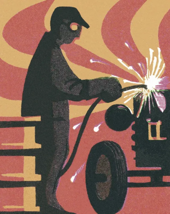 Framed Print : Person Welding Framed Print : Person Welding