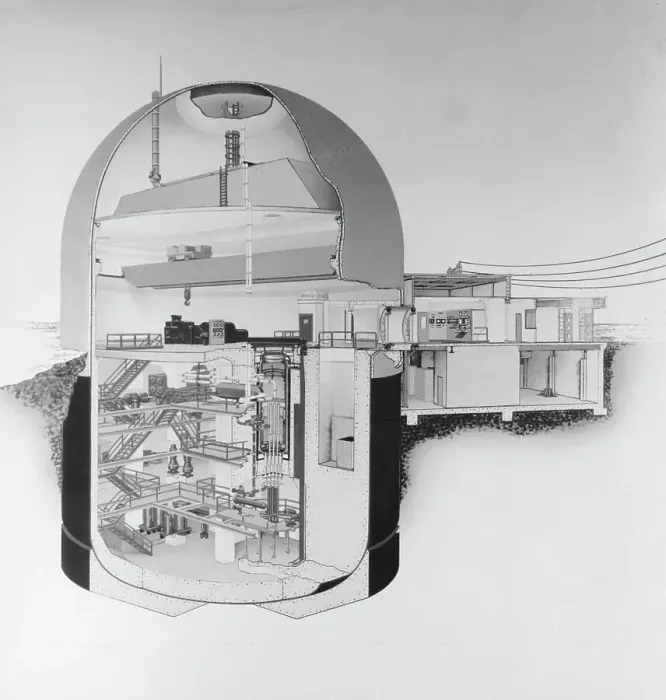 Framed Print : Perspective of Boiling Water Nuclear Reactor Framed Print : Perspective of Boiling Water Nuclear Reactor