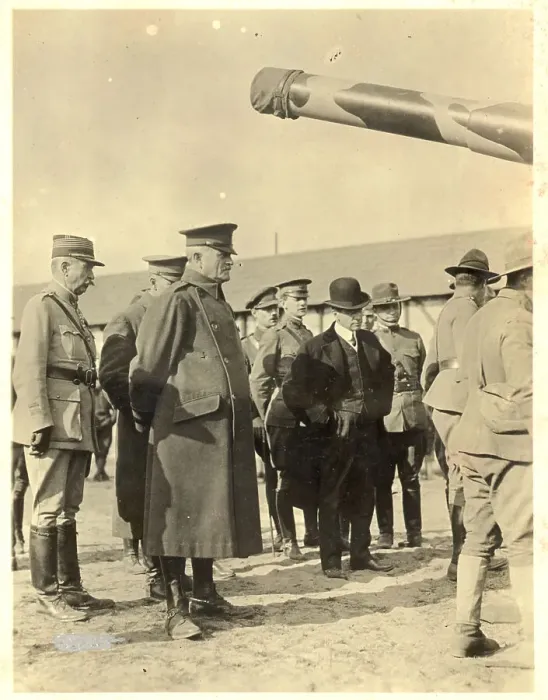Framed Print : Petain / Pershing / N D Baker Meet In France Framed Print : Petain / Pershing / N D Baker Meet In France