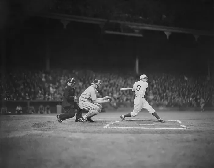 Framed Print : Pete Coscarart Striking Out at Ebbets Field Framed Print : Pete Coscarart Striking Out at Ebbets Field