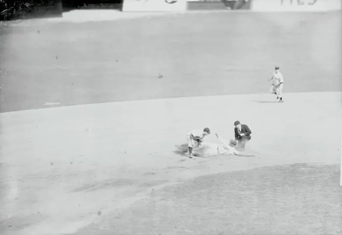 Framed Print : Pete Reiser Out on Second Base Framed Print : Pete Reiser Out on Second Base