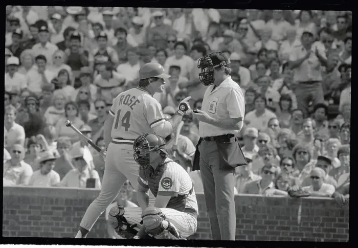 Framed Print : Pete Rose Arguing with Home Plate Umpire Framed Print : Pete Rose Arguing with Home Plate Umpire