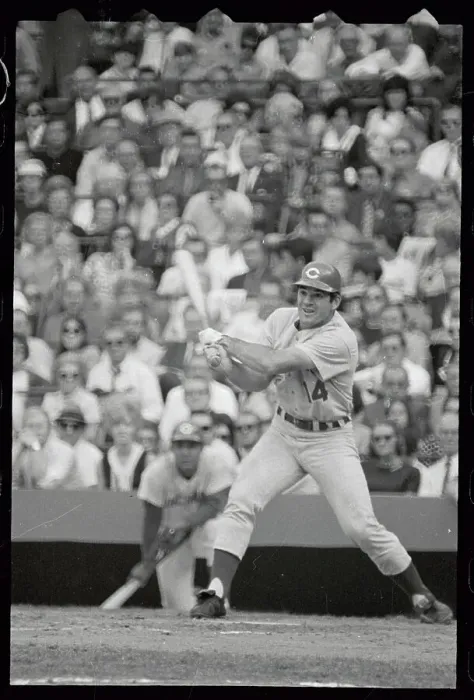 Framed Print : Pete Rose Batting in World Series Framed Print : Pete Rose Batting in World Series