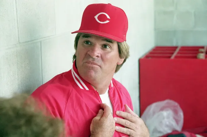 Framed Print : Pete Rose Reacts To Reporter's Question Framed Print : Pete Rose Reacts To Reporter's Question
