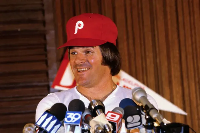 Framed Print : Pete Rose After Signing Contract with Phillies Framed Print : Pete Rose After Signing Contract with Phillies