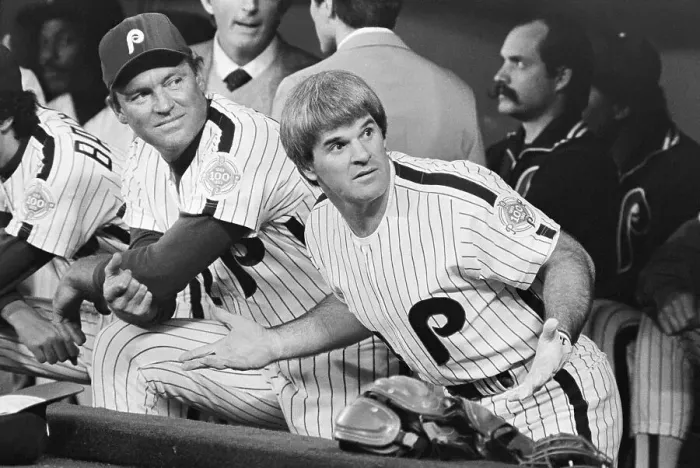 Framed Print : Pete Rose Sitting in Dugout Framed Print : Pete Rose Sitting in Dugout