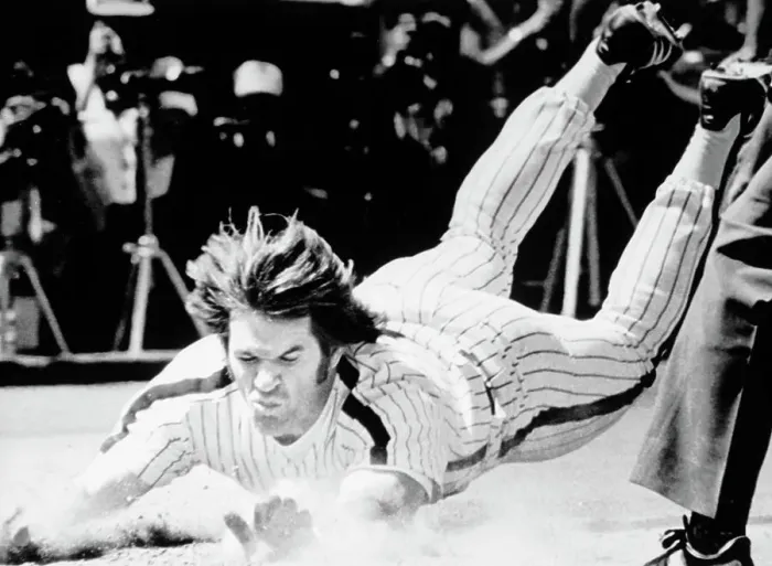 Framed Print : Pete Rose Sliding into Home Framed Print : Pete Rose Sliding into Home