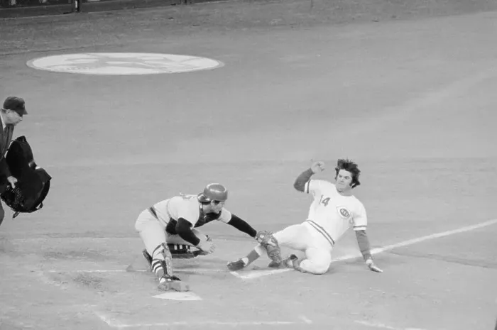 Framed Print : Pete Rose Sliding Into Home Framed Print : Pete Rose Sliding Into Home