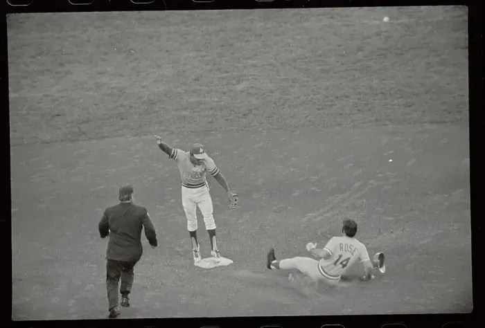 Framed Print : Pete Rose Stealing Second Base Framed Print : Pete Rose Stealing Second Base