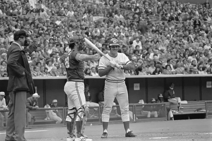 Framed Print : Pete Rose Being Striked Out Framed Print : Pete Rose Being Striked Out
