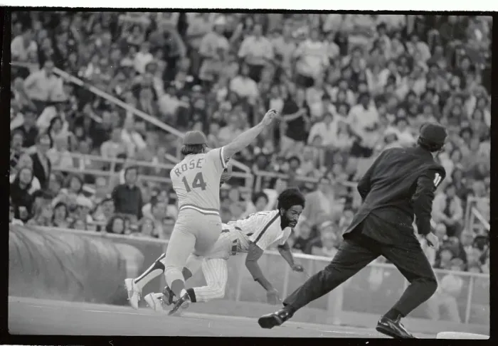 Framed Print : Pete Rose Trying to Tag Player Framed Print : Pete Rose Trying to Tag Player