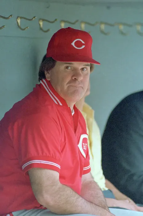Framed Print : Pete Rose Watching His Team Workout Framed Print : Pete Rose Watching His Team Workout