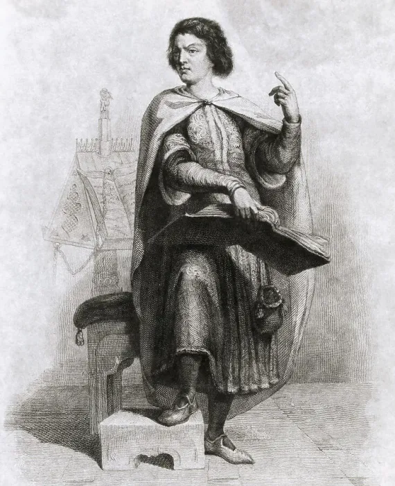 Framed Print : Peter Abelard with Book Framed Print : Peter Abelard with Book