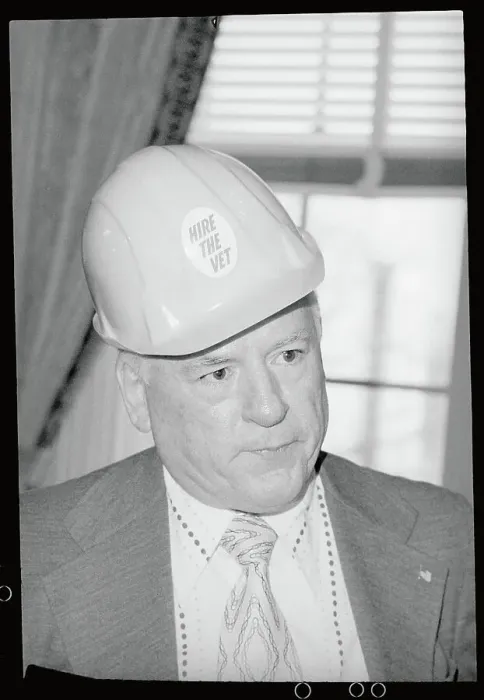 Framed Print : Peter Brennan Wearing a Hard Hat Framed Print : Peter Brennan Wearing a Hard Hat