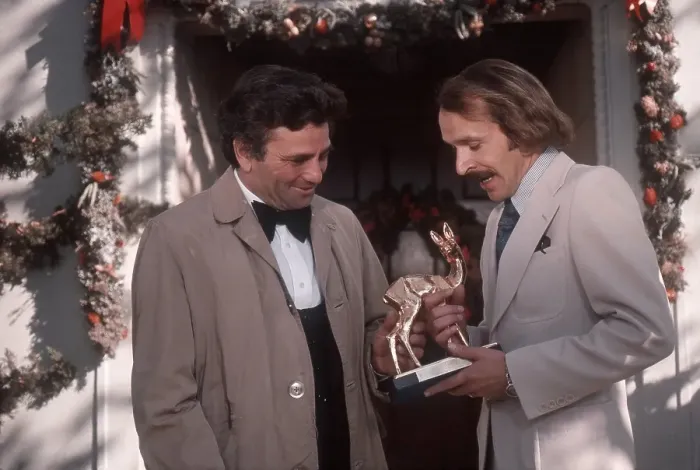 Framed Print : Peter Falk Receives The Bambi Award