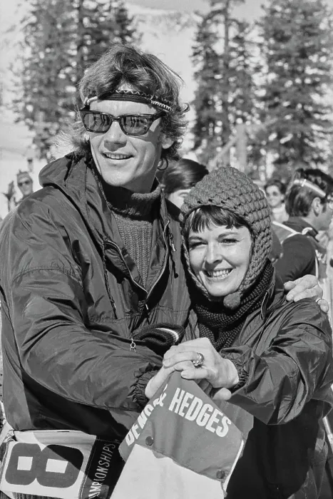 Framed Print : Peter Haskell on Skis Framed Print : Peter Haskell on Skis