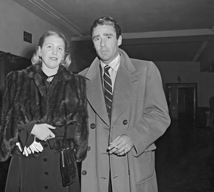 Framed Print : Peter Lawford and Sharman Douglas Posing Together Framed Print : Peter Lawford and Sharman Douglas Posing Together