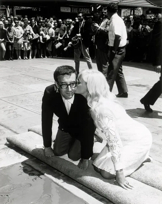 Framed Print : Peter Sellers Making Prints at Chinese Theater Framed Print : Peter Sellers Making Prints at Chinese Theater