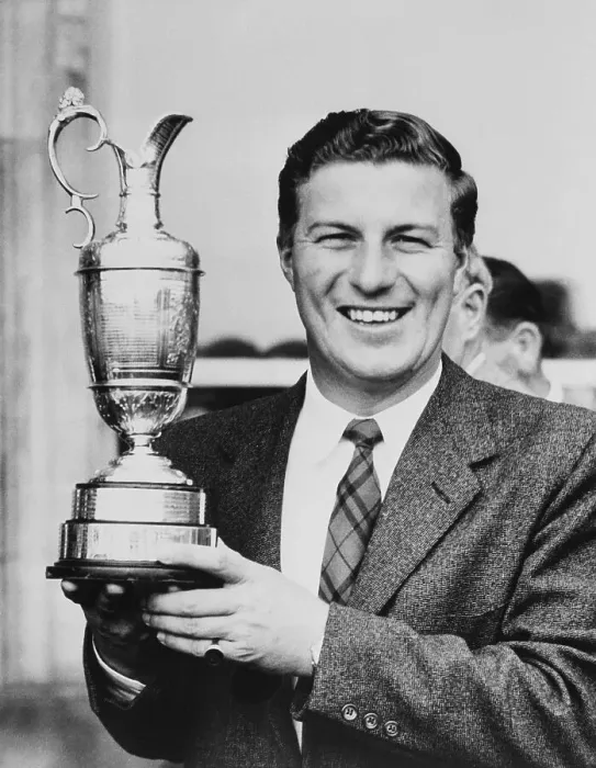 Framed Print : Peter Thomson Holding His Trophy Framed Print : Peter Thomson Holding His Trophy