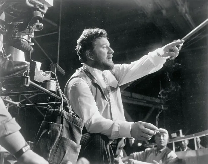 Framed Print : Peter Ustinov Directing Performers Framed Print : Peter Ustinov Directing Performers