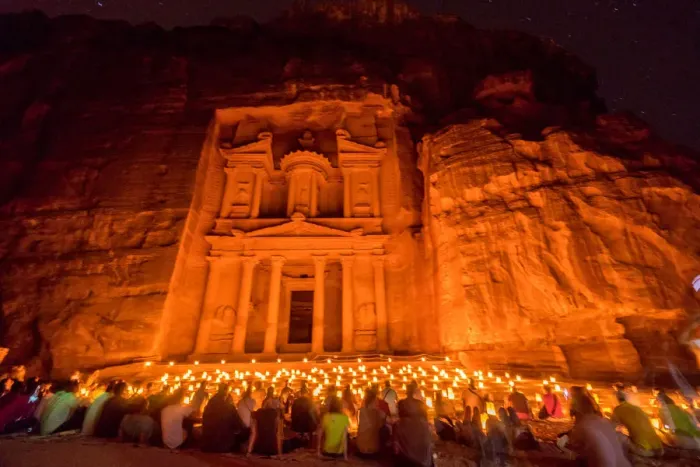Framed Print : Petra by night, Jordan Framed Print : Petra by night, Jordan