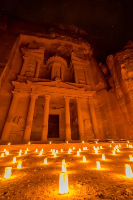 Framed Print : Petra by night, Jordan Framed Print : Petra by night, Jordan