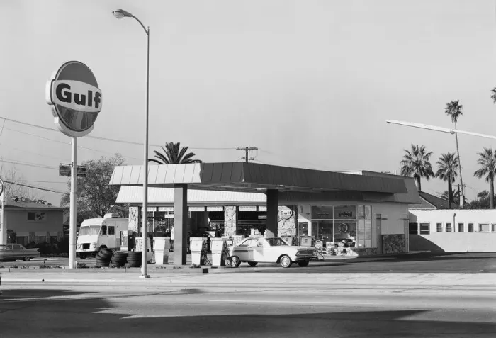 Framed Print : Petrol station Framed Print : Petrol station