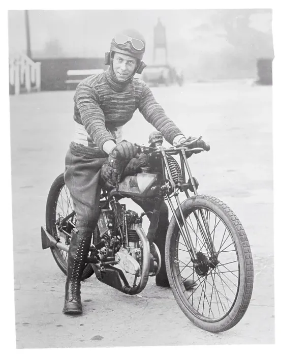 Framed Print : P.G. Dallison Sitting on a Motorcycle Framed Print : P.G. Dallison Sitting on a Motorcycle