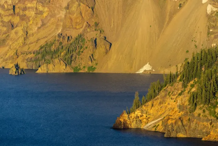Framed Print : Phantom Ship Island at Crater Lake National Park, Oregon, USA
