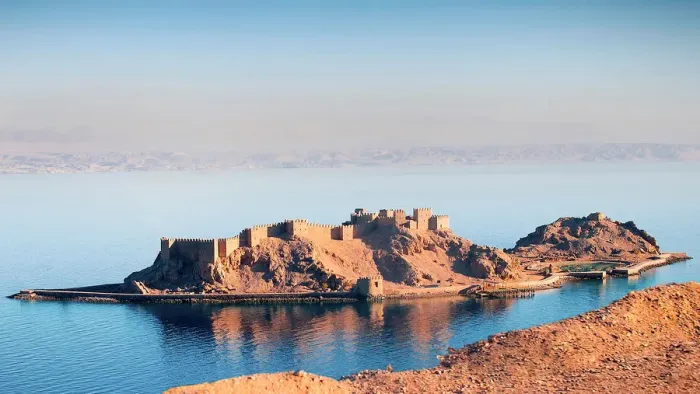 Framed Print : Pharaohas Island, Taba, Egypt Framed Print : Pharaohas Island, Taba, Egypt