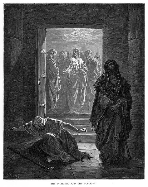 The pharisee engraving 1870