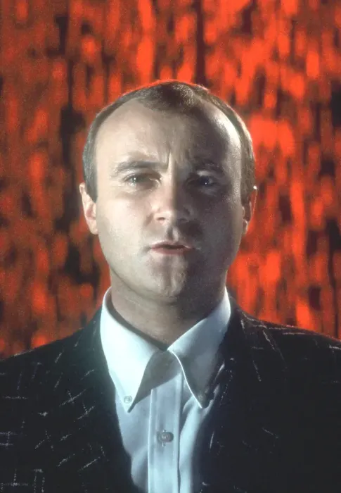 Framed Print : Phil Collins Filming Music Video