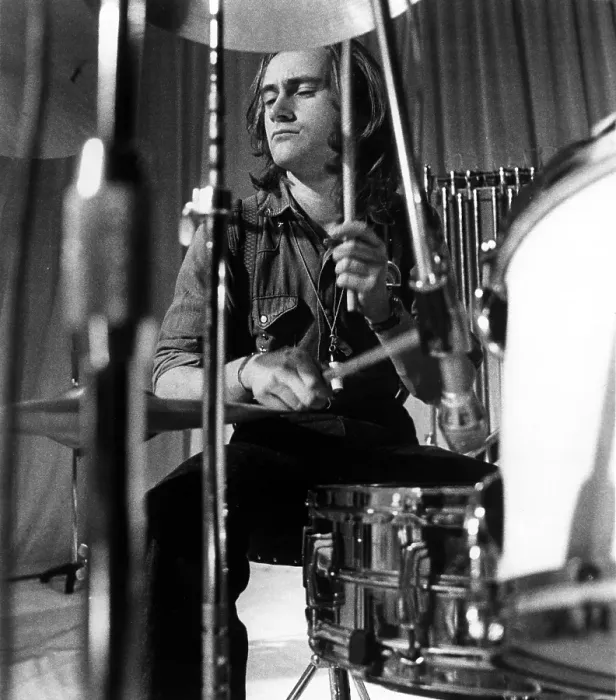 Framed Print : Phil Collins Recording In Genesis