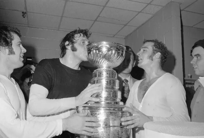Framed Print : Phil Esposito Kissing Stanley Cup Framed Print : Phil Esposito Kissing Stanley Cup