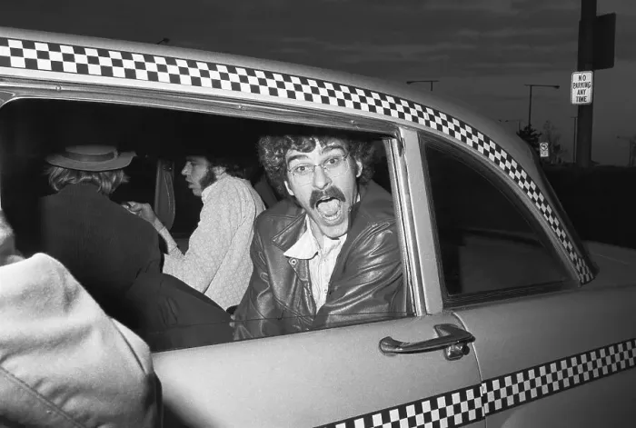 Framed Print : Phil Jackson in Taxi Framed Print : Phil Jackson in Taxi