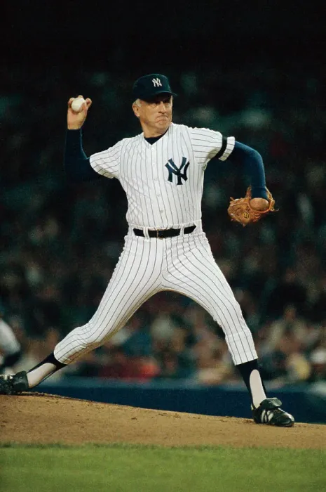 Framed Print : Phil Niekro Pitching a Ball