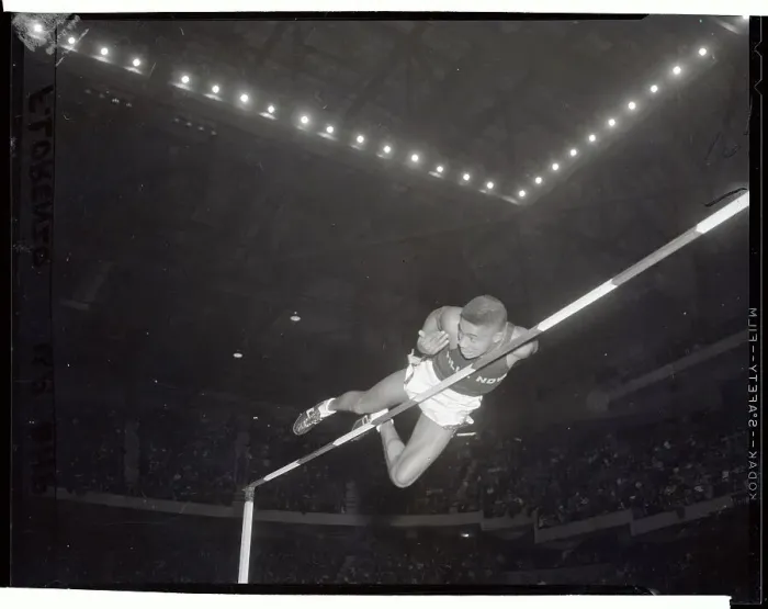 Framed Print : Phil Reavis In High Jump Framed Print : Phil Reavis In High Jump