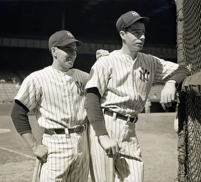 Framed Print : Phil Rizzuto & Joe Dimaggio Standing Framed Print : Phil Rizzuto & Joe Dimaggio Standing