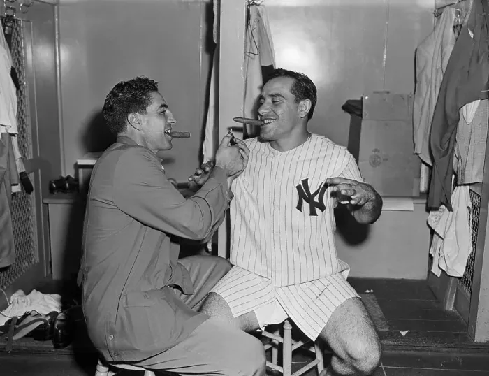 Framed Print : Phil Rizzuto Lighting Yogi Berra's Cigar Framed Print : Phil Rizzuto Lighting Yogi Berra's Cigar