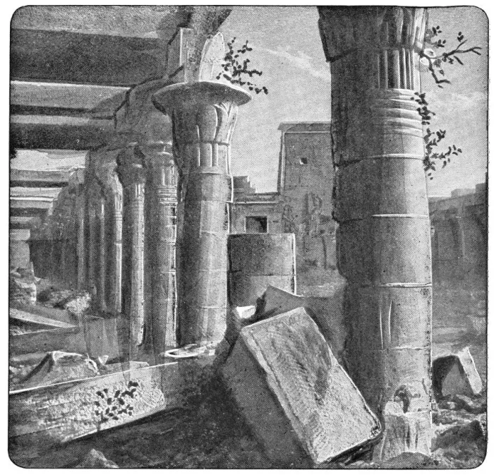 Framed Print : Philae Temple in Aswan, Egypt - Ottoman Empire Framed Print : Philae Temple in Aswan, Egypt - Ottoman Empire